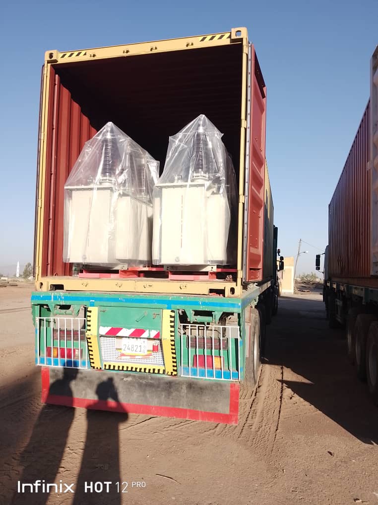 Container truck delivery